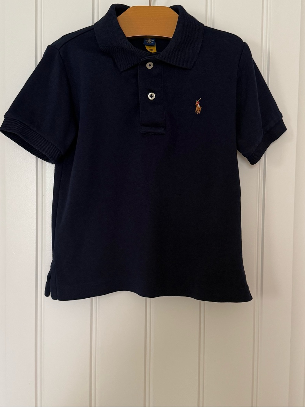 Boys Polo Ralph Lauren Soft Cotton Polo Shirt Size 2 Navy Blue Classic Preppy